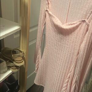 SHEIN Light Pink Striped Dress